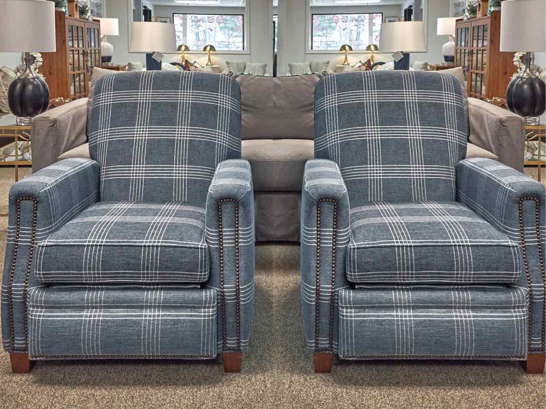 Pair of Ethan Allen 'Dean' Recliners