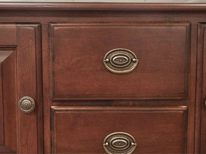 Nichols & Stone Cherry Server with Heirloom Finish & Brass Pulls