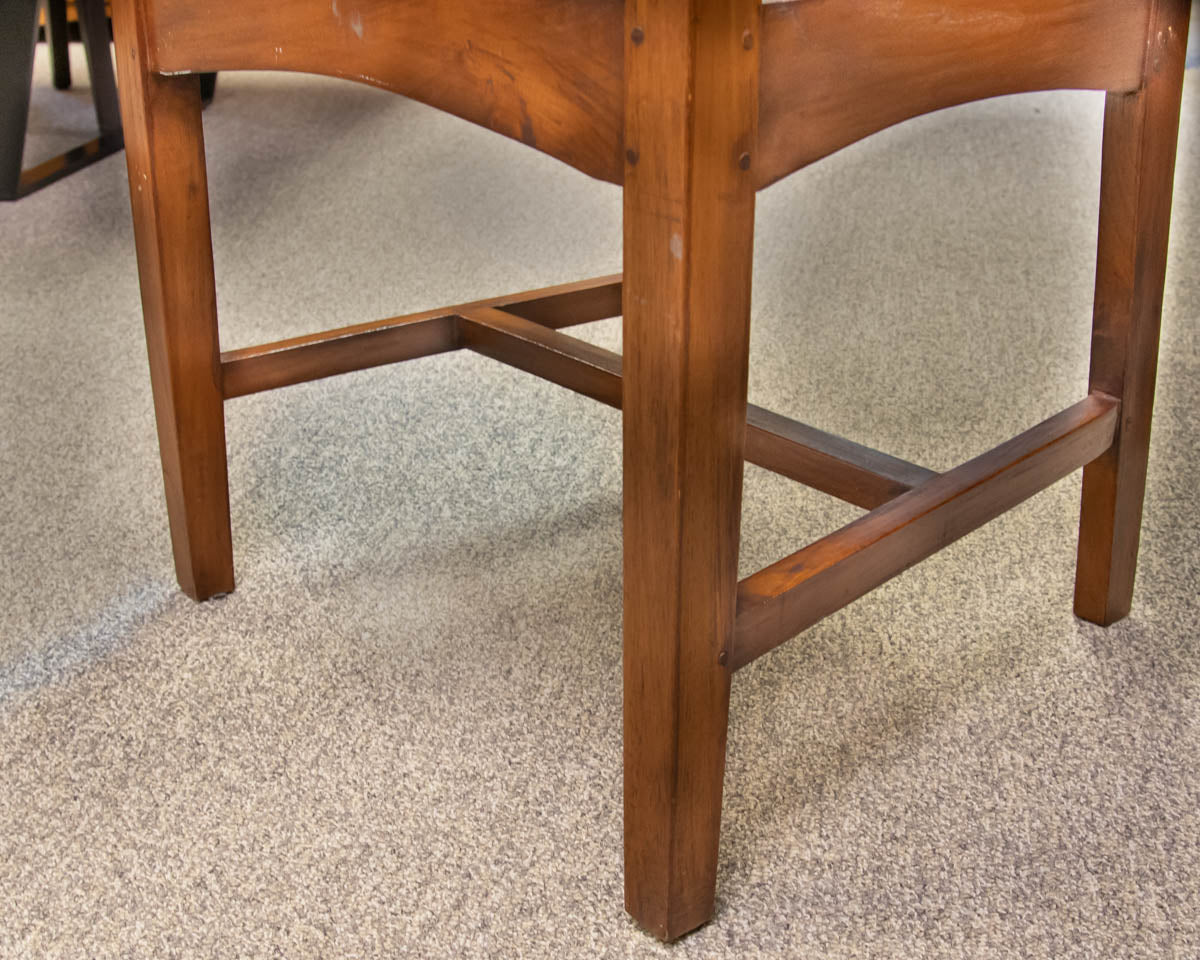 Circle Furniture Vertical Slat-Back Set of 8 Dining Chairs In Jacobean Finish