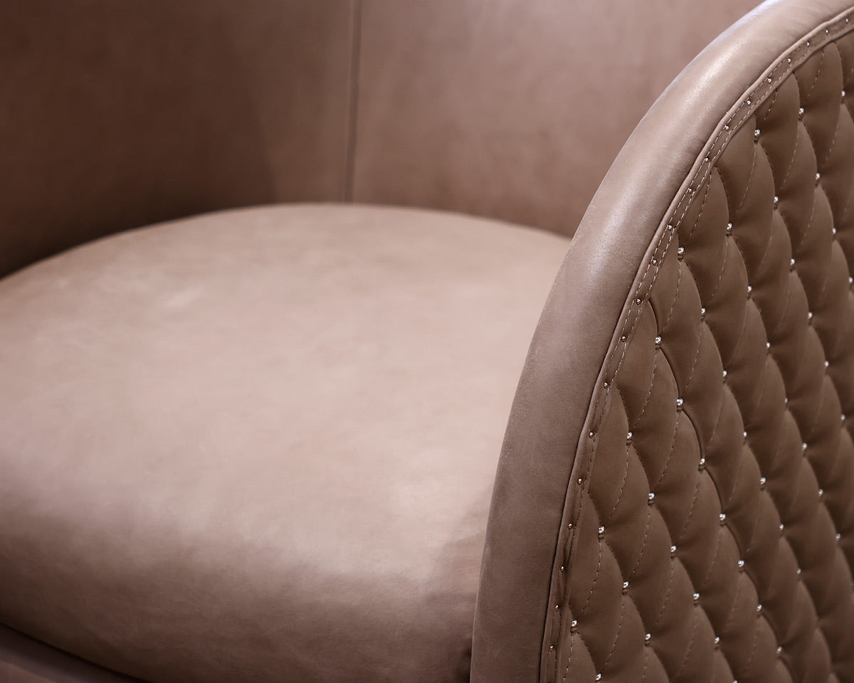 Pair of Bernhardt Leather Swivel Chairs