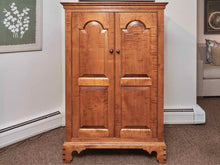 DR Dimes Tiger Maple 2 Door 3 Adjustable Shelf Armoire