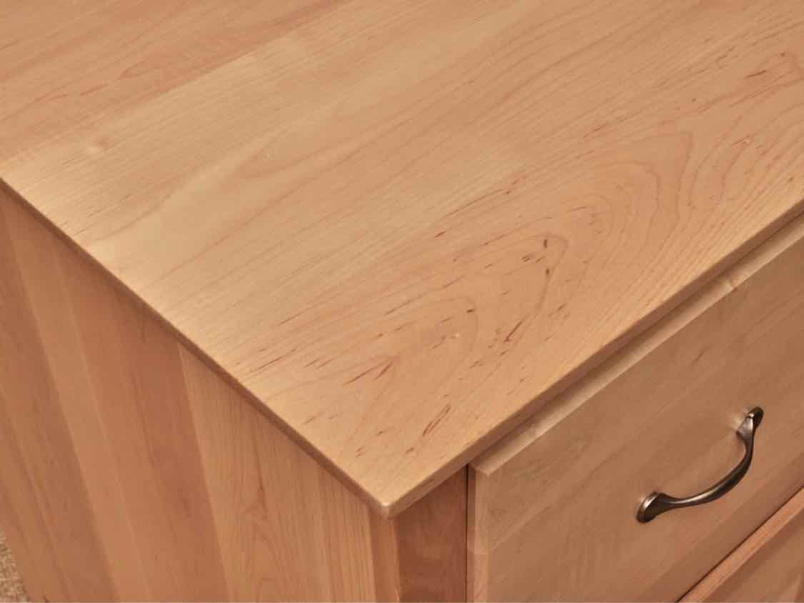 Natural Maple 2 Drawer File Cabinet