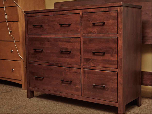 Archbold Furniture Birch 6 Drawer  Dresser in Cherry Finish