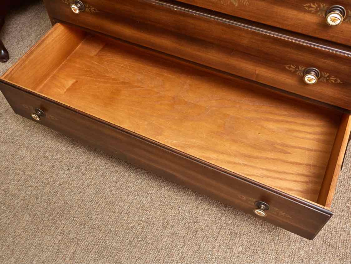 Hitchcock  'Nutmeg'  Stencil Accents Maple 5 Drawer Chest