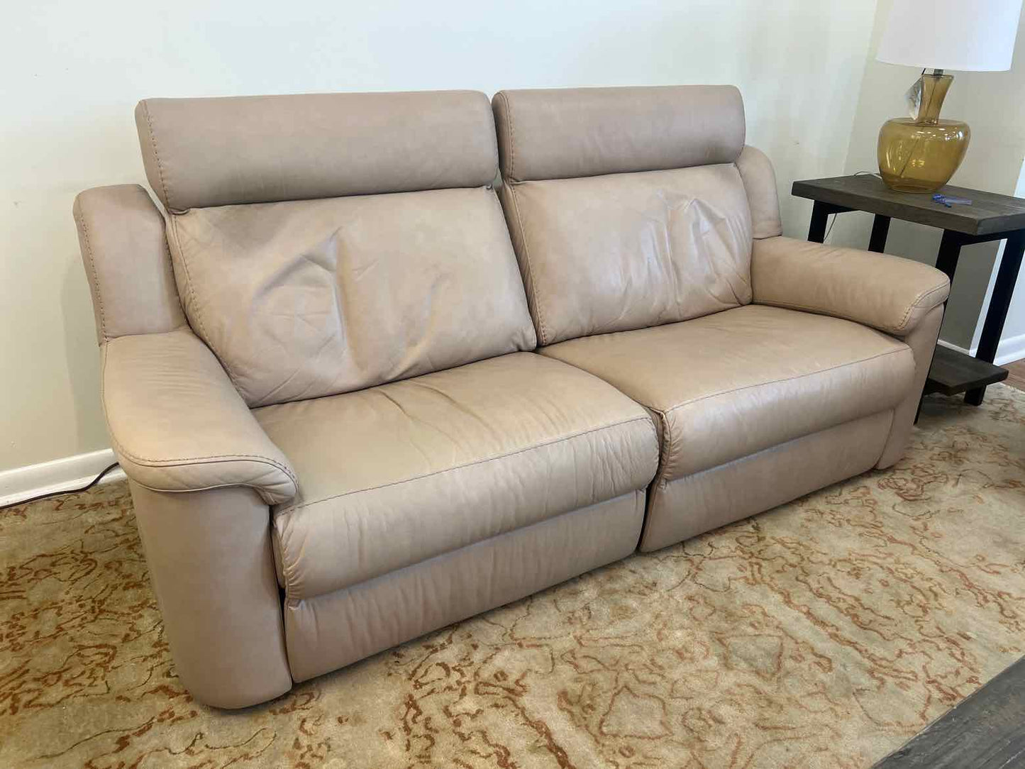 IDP Italia Power Reclining Leather Sofa