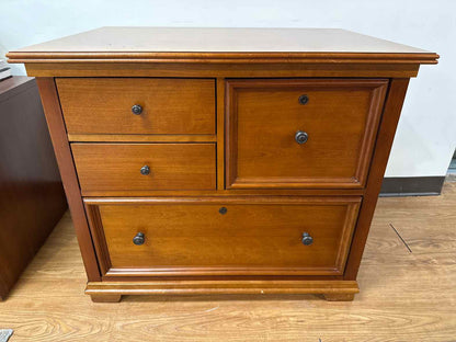 Stanley Office Storage Credenza w/ Filing Cabinets