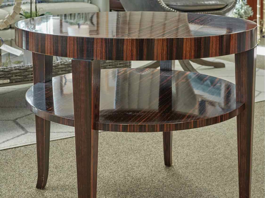 John Widdicomb Zebra Wood Side Table