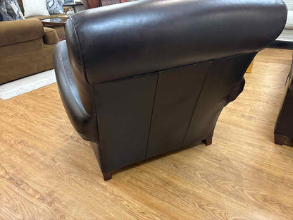 Pottery Barn 'Manhattan' Armchair and Ottoman