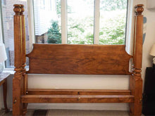 Leonard's Solid Tiger Maple King Four Post Bed