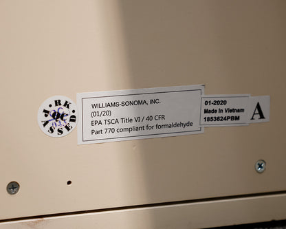 Painted Antique White Project Island With Two Stools