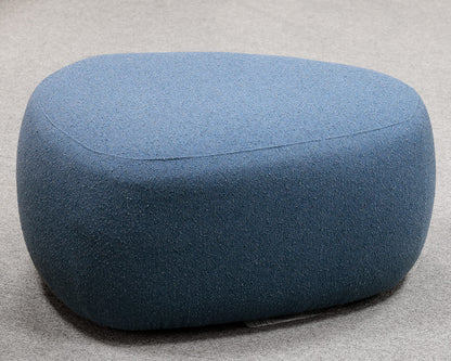 Room & Board Asher Blue Upholstered Ottoman