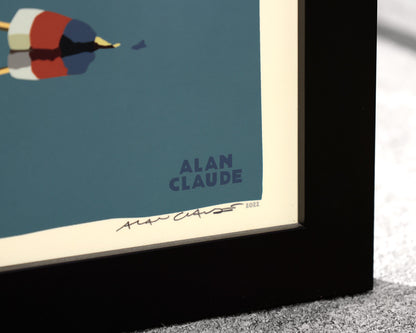 Alan Claude Rockport Framed Coastal Scene