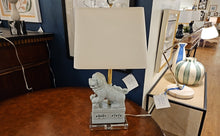 Porcelain Palladian Blue Foo Dog Lamp