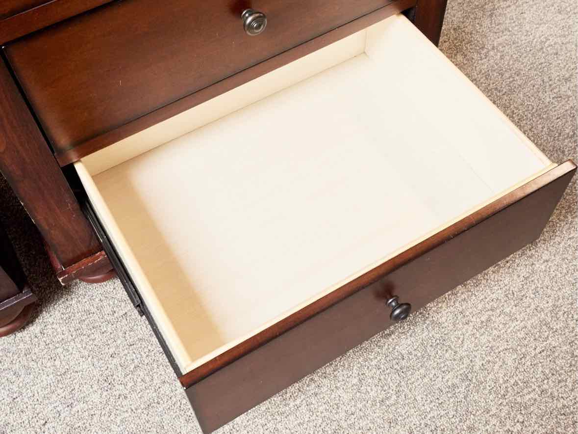 Pair of Aspenhome Cambridge Bedside Chests in Brown Cherry Finish