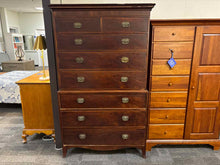 Mahogany 8-Drawer Chest on Chest