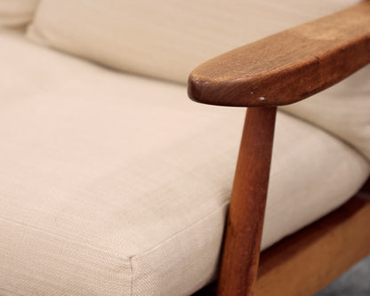 George Nakashima Built Black Walnut Settee