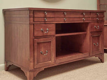 Cherry 7 Drawer 2 Shelf Desk/ Printer Stand