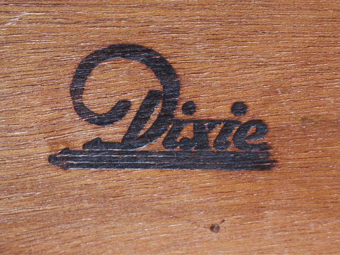 Dixie Walnut Mid Century 4 Drawer Chest
