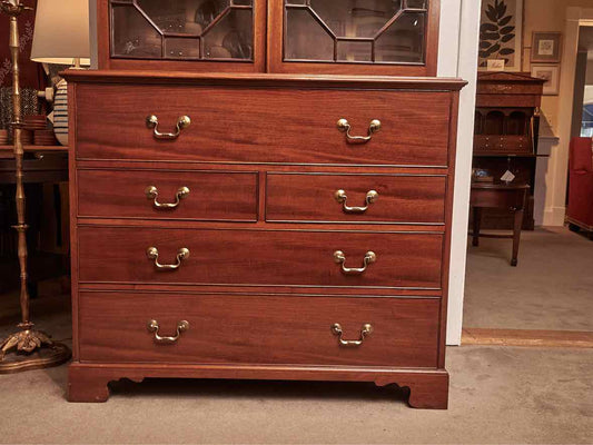 Baker Mahogany 2 Piece  Secretary Desk with Drop Down Desk