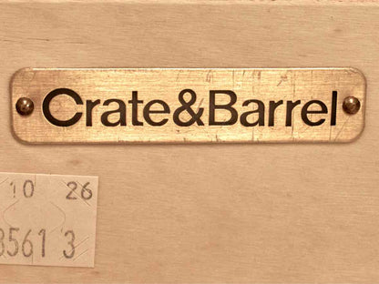 Crate & Barrel Tate 32" 5-Drawer Tall Dresser in Light Stone Finish