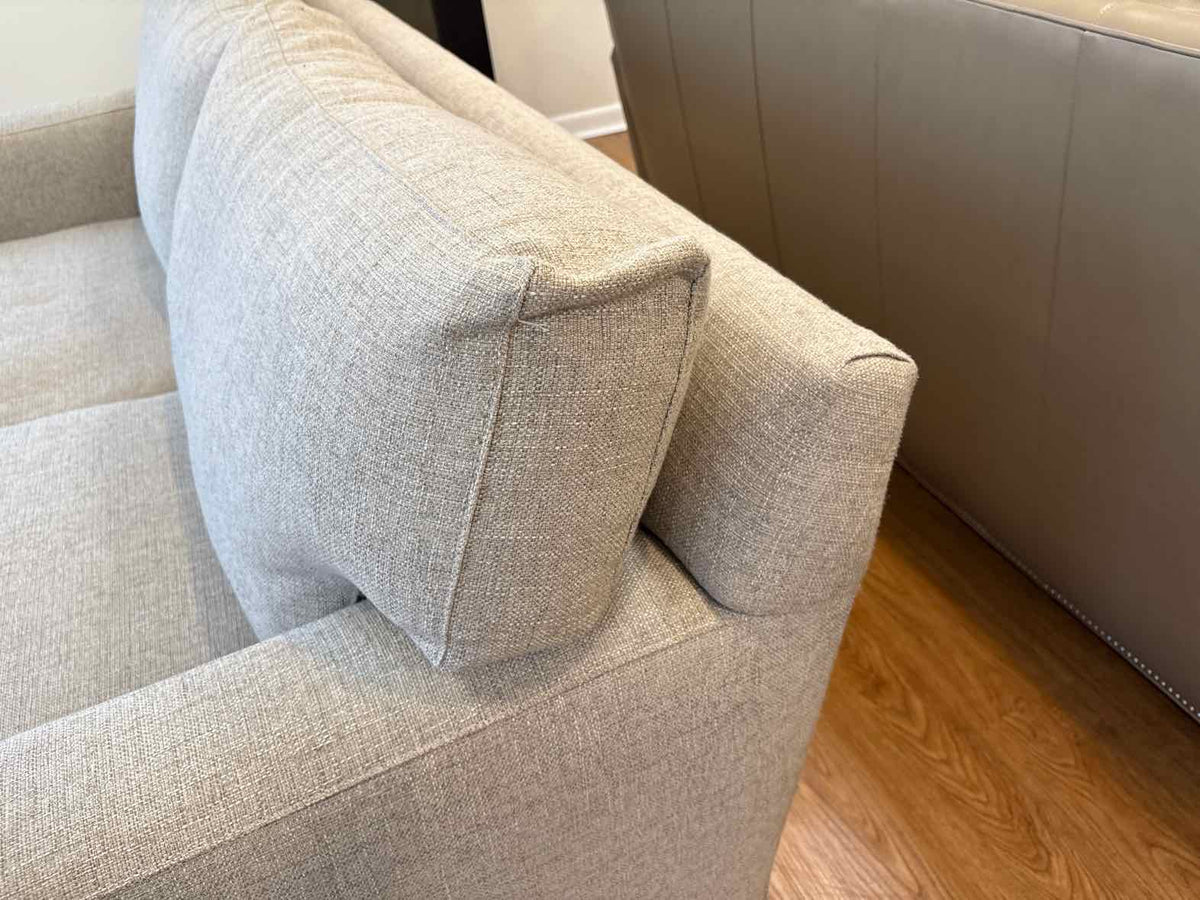 Crate & Barrel 'Axis' Sofa w/Storage Ottoman