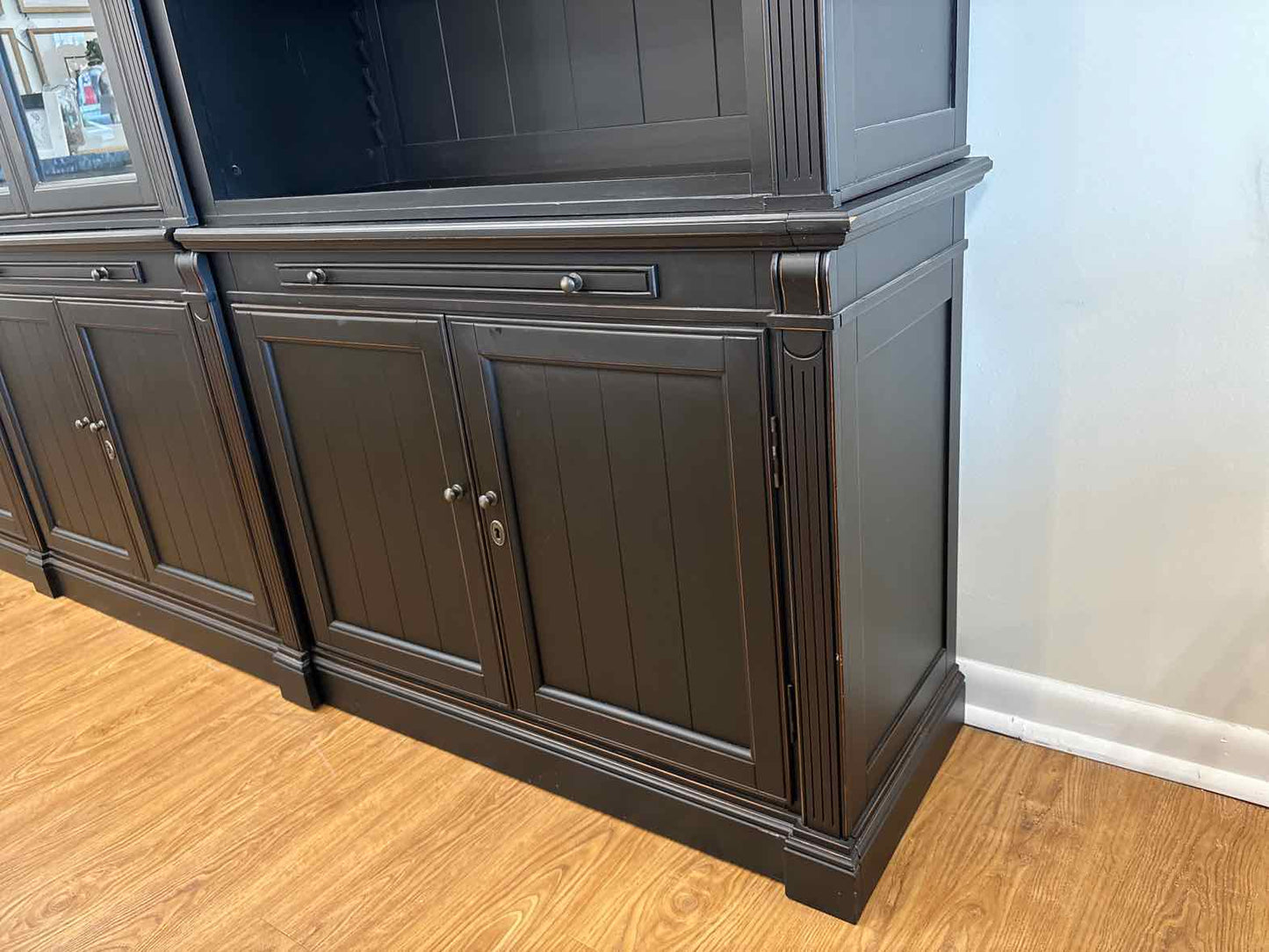 Arhaus 'Athens' 4-Piece Display Cabinet in Tuxedo Black