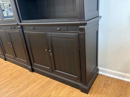 Arhaus 'Athens' 4-Piece Display Cabinet in Tuxedo Black