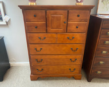 Vaughn Bassett Mule Chest in Cherry Finish with Black Pulls
