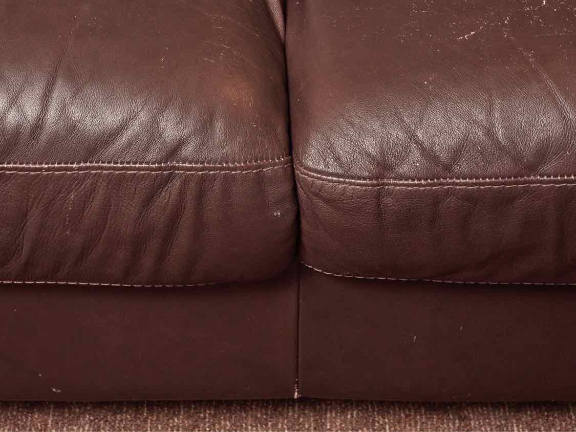 Italsofa Brown Bonded Leather  Loveseat