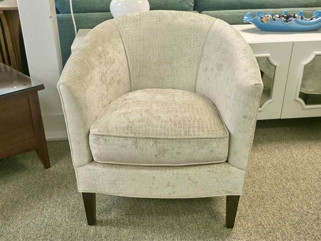 Pair of Boston Interiors 'Charlize' Barrel Chairs in Giraffe Print
