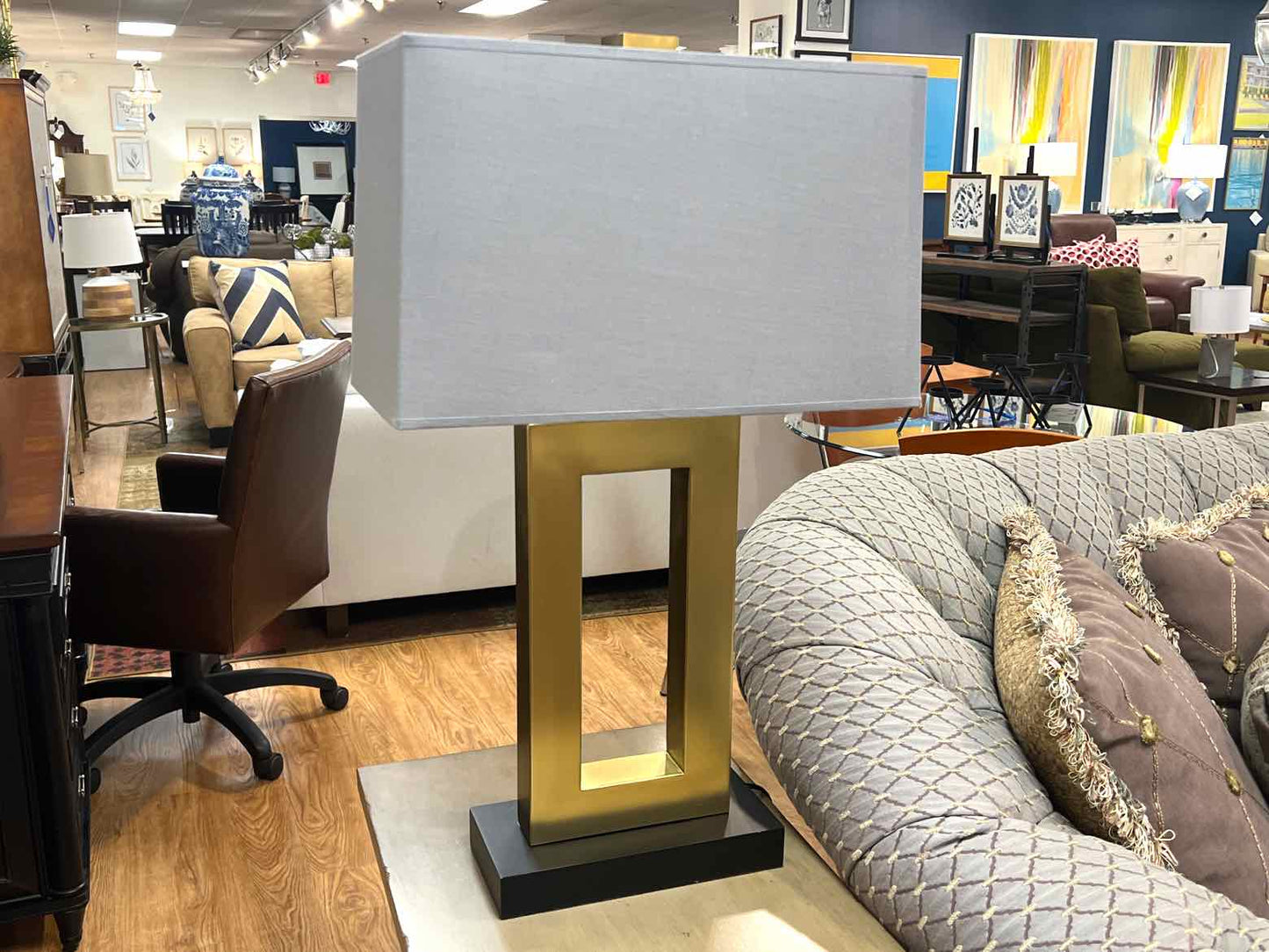 Contempoarary Gold Table Lamp