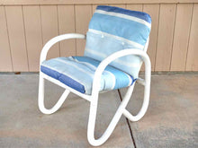 White Vinyl Tube Outdoor Dining  Set