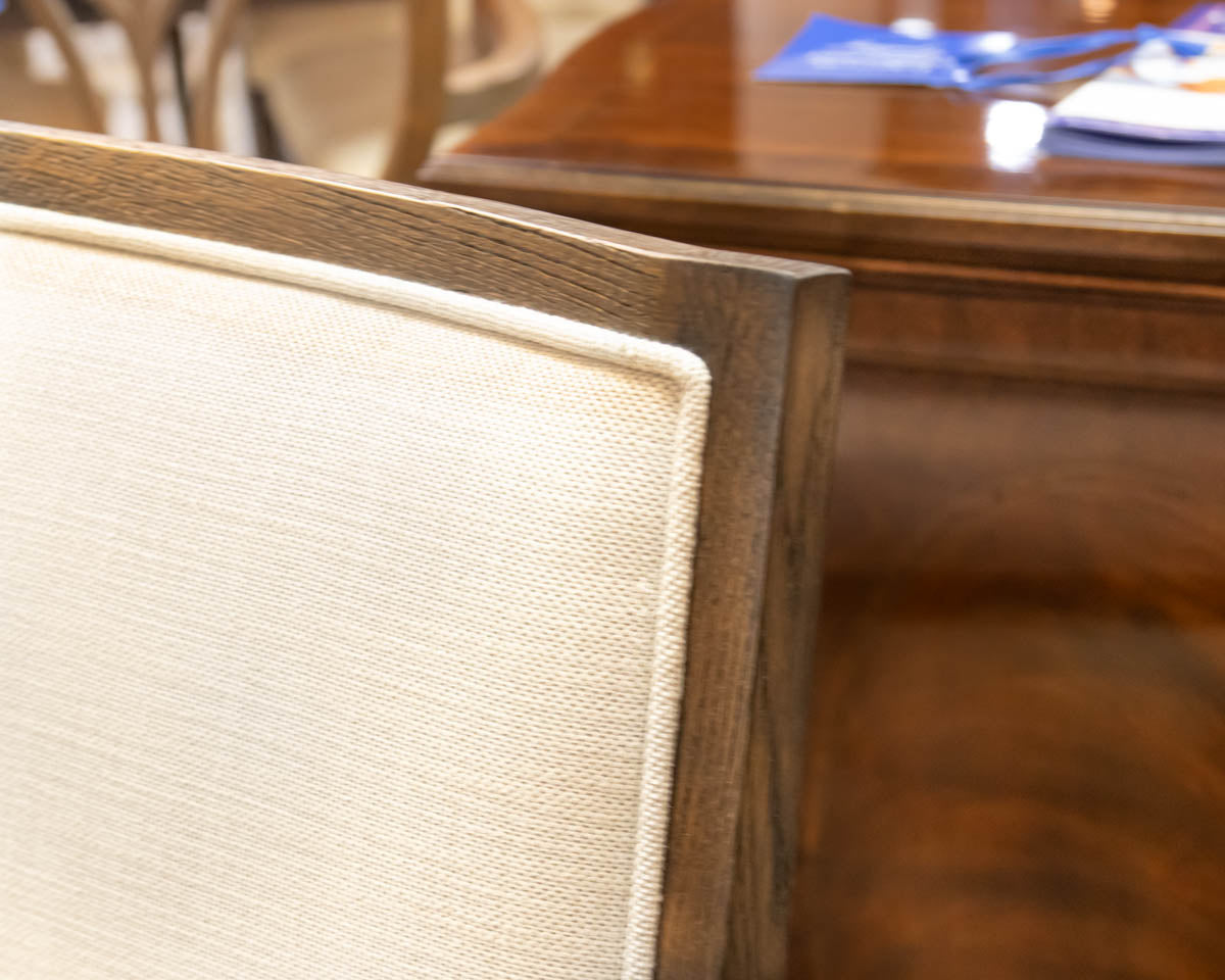 Set of 4 RH 'French Contemporary Dark Stain Finish Dining Chairs