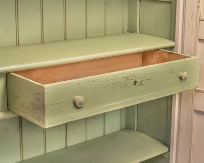 Antique Painted Armoire in Cafe Latte