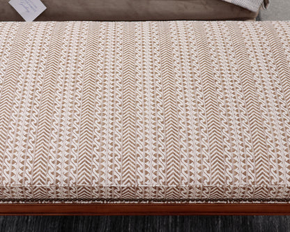 Kravet Custom Ottoman w/ Spooled Legs