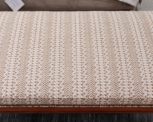Kravet Custom Ottoman w/ Spooled Legs