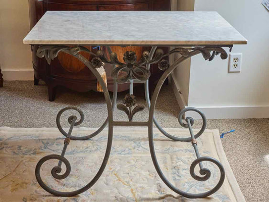 Carrera Marble Top Bar Table
