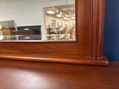 Mastercraft Cherry 8-Drawer Dresser w/ Mirror