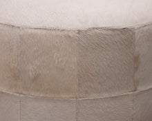 Pair of Cow Hide Ottomans