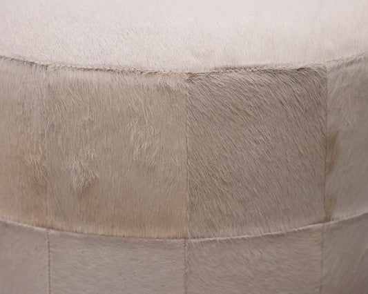 Pair of Cow Hide Ottomans