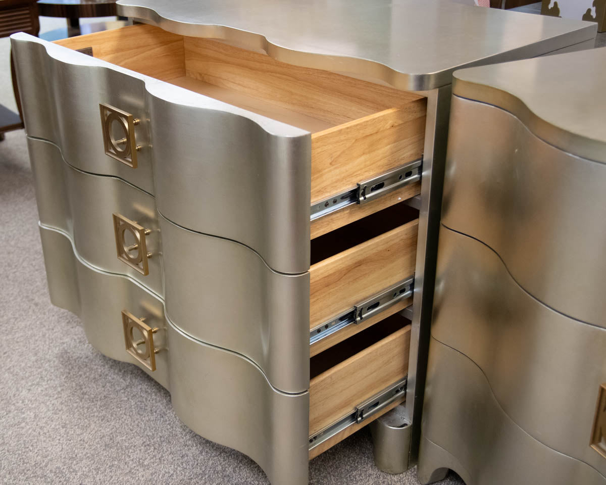 Pair of Bernhardt 'Salon' Three Drawer Nightstands