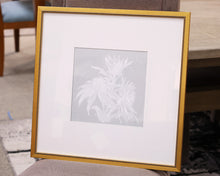 "Echinacea IV" Matted Print in Antique Gold Frame
