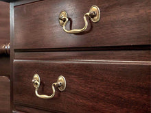 Henkel Harris 9-Drawer Dresser in Solid Mahogany with Brass Pulls