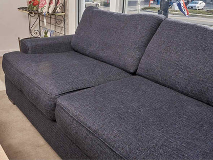 Mercury Orson  ' Sugarshack Denim' 2 Cushion Feather Blend  4 Toss Pillows Sofa