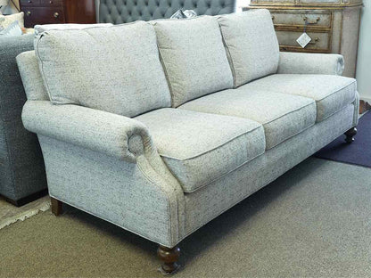 Wesley Hall Three Cushion Roll Arm Sofa