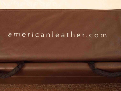 American Leather Espresso Brown Leather 3 Cushion  Queen Sleeper Sofa