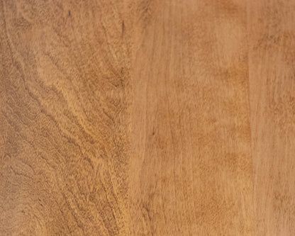 Maple Extension Dining Table With (2) Pull Out Leaves On Trestle Base