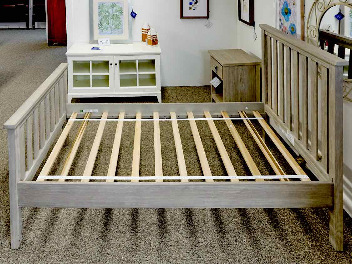 Pottery Barn Gray Wash Twin Bed