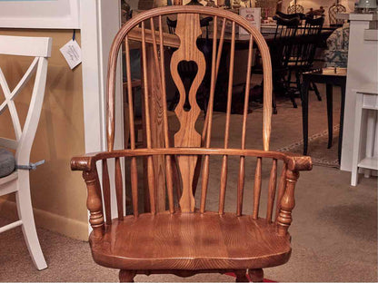 Bent Bros Colonial Oak Oval  Table & 6 Oak Windsor Chair Set