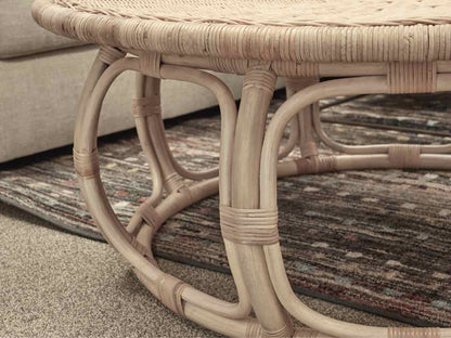 Serena & Lily 'Anguilla' Rattan Cocktail Table